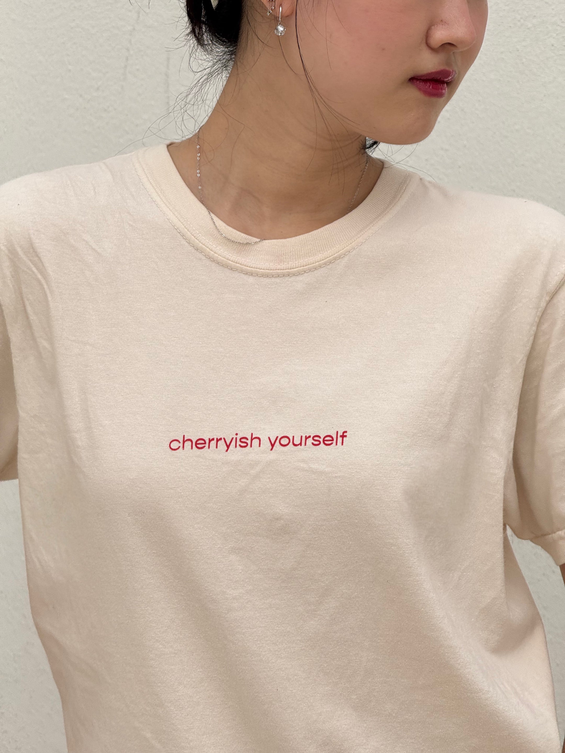 "cherry on the side" shirt